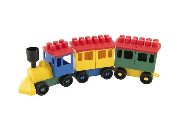  LORI 7 Stavebnice vlak + 2 vagónky